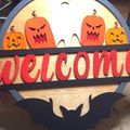 Halloween Welcome sign