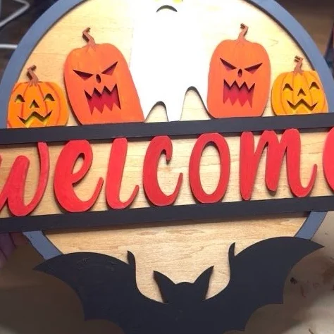 Halloween Welcome sign