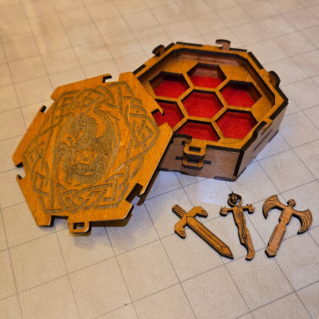 Hexagon Dice Box