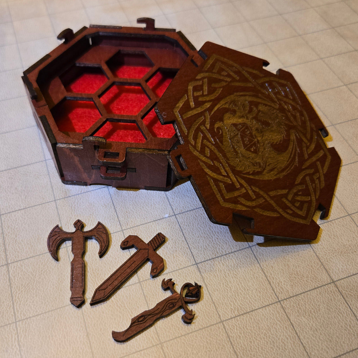 Hexagon Dice Box